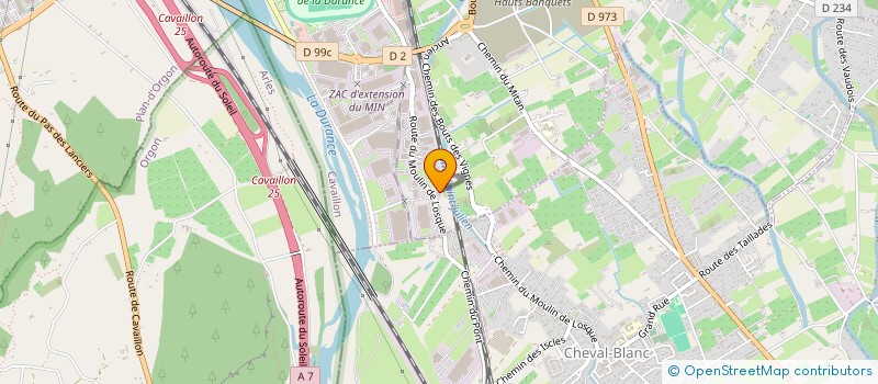 localisation de l'entreprise SCI JODA  CAVAILLON