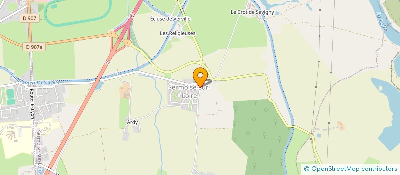 localisation de l'entreprise SCI JODAVI  SERMOISE-SUR-LOIRE