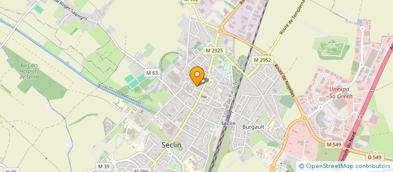 localisation de l'entreprise SCI JODE  SECLIN