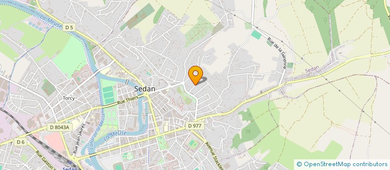 localisation de l'entreprise SCI JODE  SEDAN