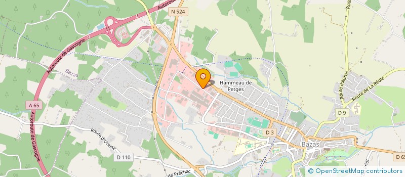 localisation de l'entreprise SCI JODE  BAZAS