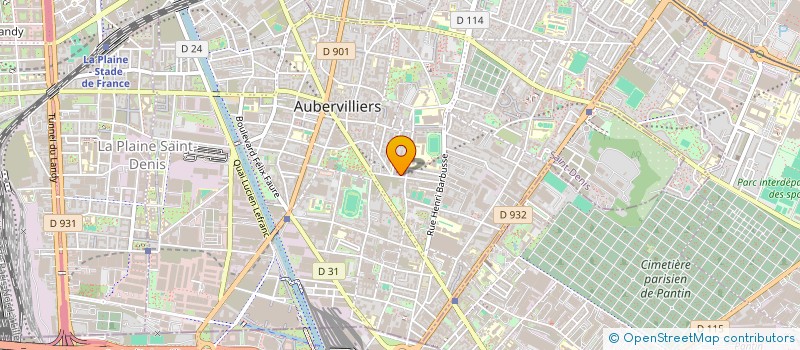 localisation de l'entreprise SCI JODEL  AUBERVILLIERS