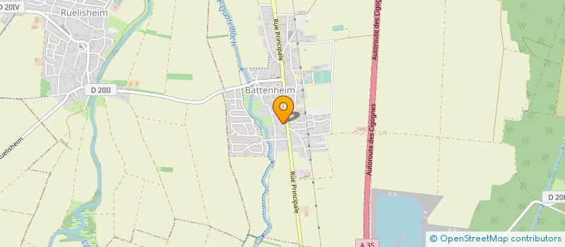 localisation de l'entreprise SCI JODI  BATTENHEIM