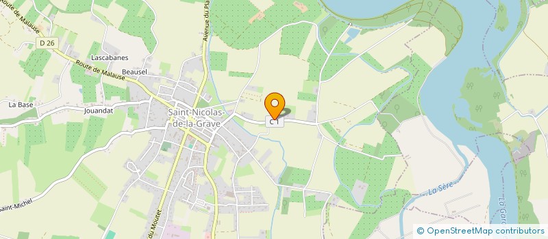 localisation de l'entreprise SCI JODIEL  SAINT-NICOLAS-DE-LA-GRAVE