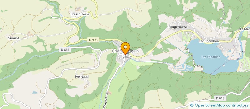 localisation de l'entreprise SCI JOEL BONNET  CHAMBON-SUR-LAC