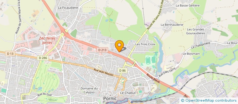 localisation de l'entreprise SCI JOEL DAVID AUTOMOBILES  PORNIC