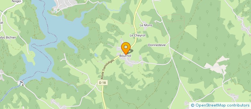 localisation de l'entreprise SCI JOEL ET ALAIN à MARCILLAC-LA-CROISILLE