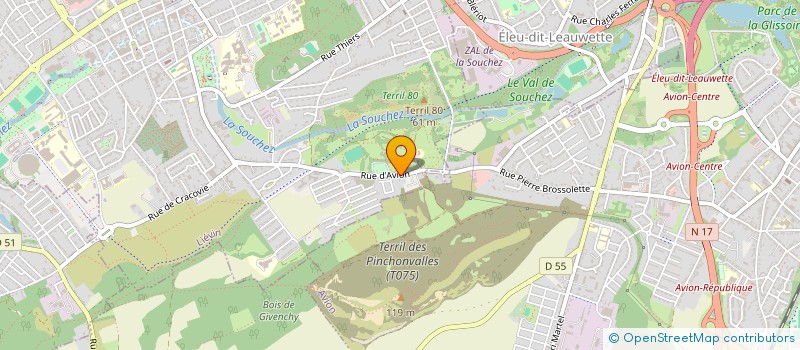 localisation de l'entreprise SCI JOEL INVEST TIPHANIE AMELIE LYDIE  LIEVIN