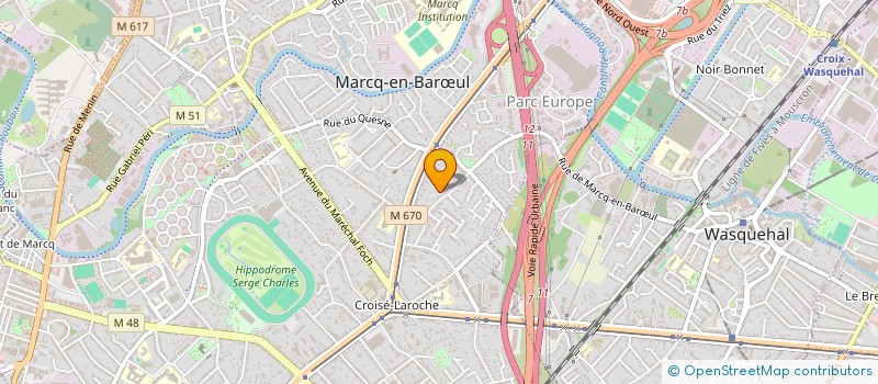 localisation de l'entreprise SCI JOELEN  MARCQ-EN-BARUL