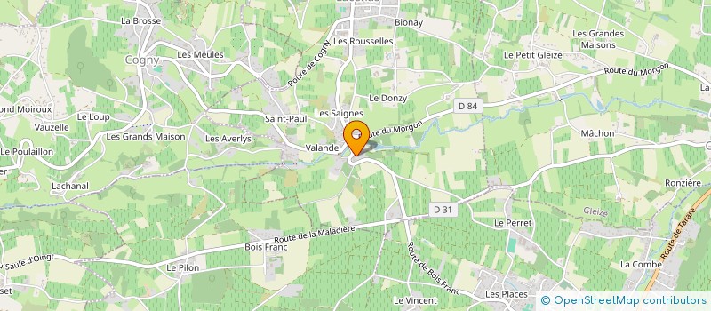 localisation de l'entreprise SCI JOELLE à PORTE-DES-PIERRES-DOREES