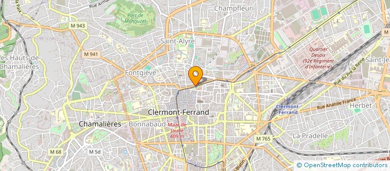 localisation de l'entreprise SCI JOELLE CHABROLLES  CLERMONT-FERRAND