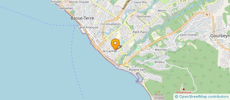 localisation de l'entreprise SCI JOEMY à BASSE-TERRE