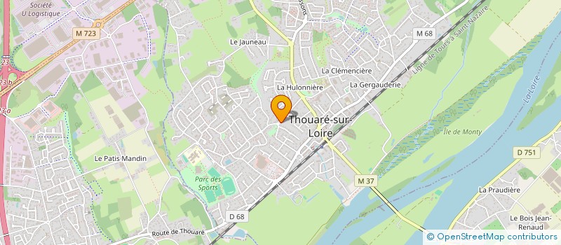 localisation de l'entreprise SCI JOEVANNY  THOUARE-SUR-LOIRE