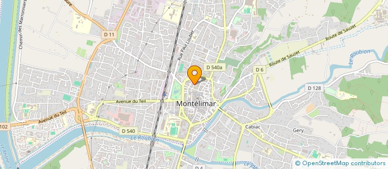 localisation de l'entreprise SCI JOFFRA à MONTELIMAR