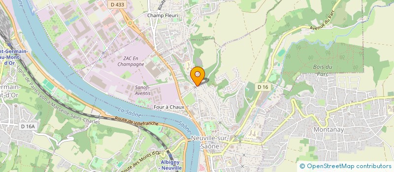 localisation de l'entreprise SCI JOFFRAT  NEUVILLE-SUR-SAONE