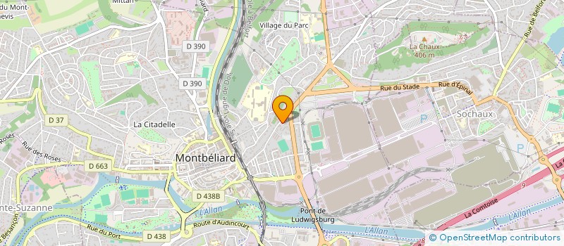 localisation de l'entreprise SCI JOFFRE  MONTBELIARD
