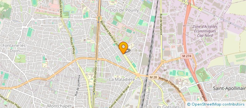 localisation de l'entreprise SCI JOFFRE à DIJON