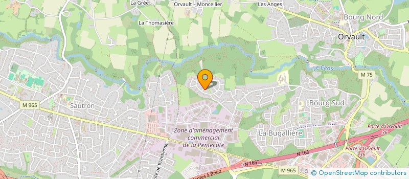 localisation de l'entreprise SCI JOFFRE RD à ORVAULT