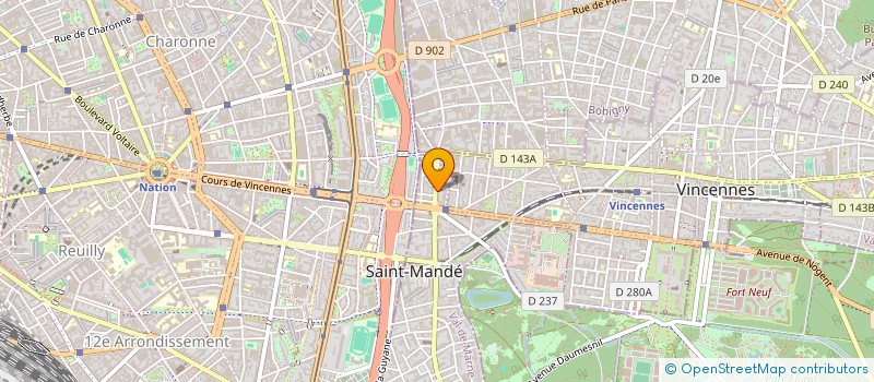 localisation de l'entreprise SCI JOFFRE SAINT - MANDE à SAINT-MANDE