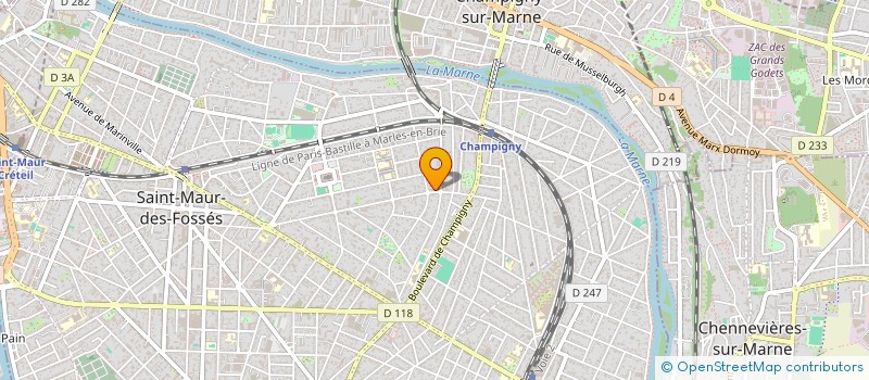 localisation de l'entreprise SCI JOFFRE SAINT MAUR à SAINT-MAUR-DES-FOSSES