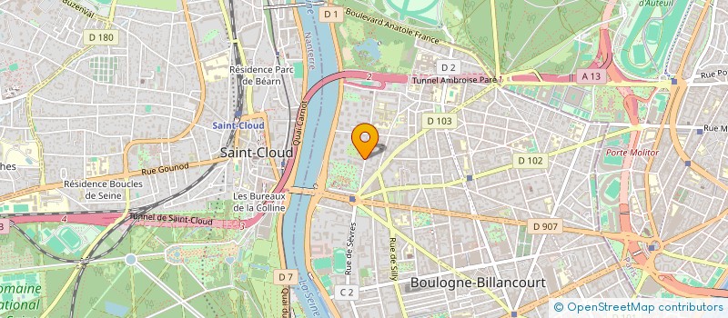 localisation de l'entreprise SCI JOFRAN à BOULOGNE-BILLANCOURT