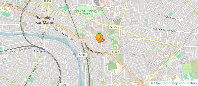 localisation de l'entreprise SCI JOFRANC à CHAMPIGNY-SUR-MARNE