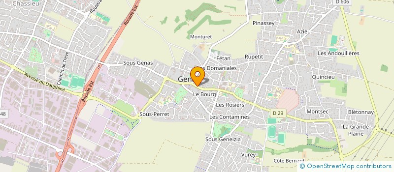 localisation de l'entreprise SCI JOFRE  GENAS