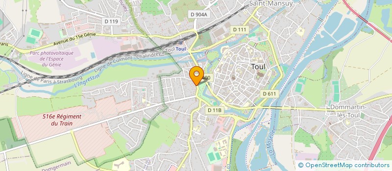 localisation de l'entreprise SCI JOG  TOUL