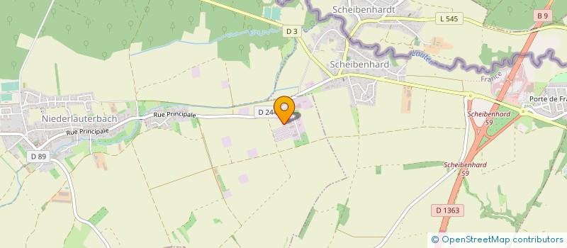 localisation de l'entreprise SCI JOGA  NIEDERLAUTERBACH