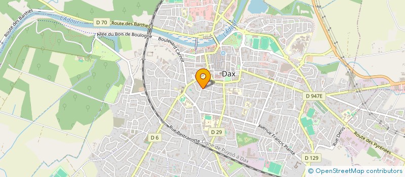 localisation de l'entreprise SCI JOGAN à DAX