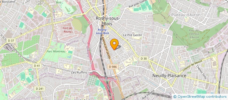 localisation de l'entreprise SCI JOGIPA à ROSNY-SOUS-BOIS