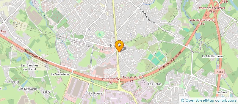 localisation de l'entreprise SCI JOGWAN  REZE