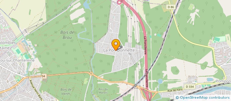 localisation de l'entreprise SCI JOHAN à POMPONNE