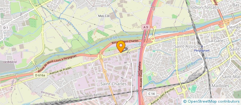 localisation de l'entreprise SCI JOHAN  PERPIGNAN