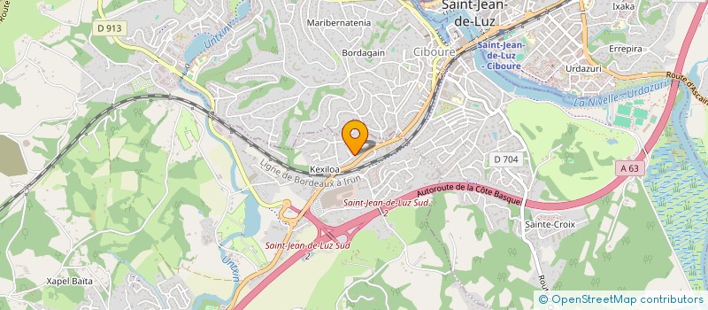 localisation de l'entreprise SCI JOHAN  URRUGNE