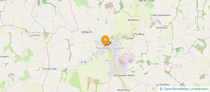 localisation de l'entreprise SCI JOHANN  PLEUMEUR-GAUTIER