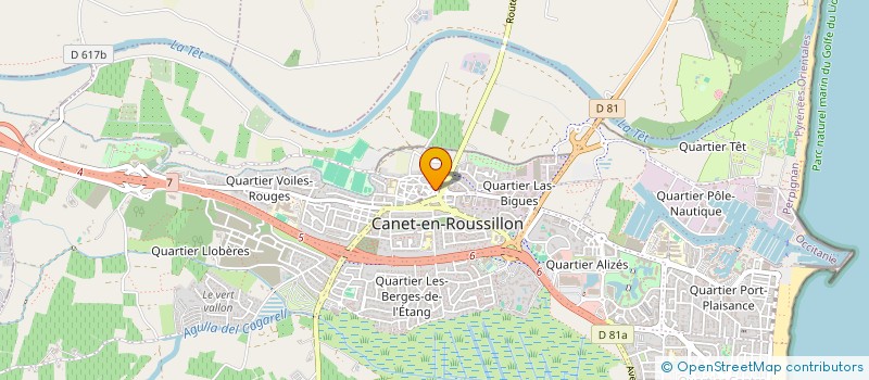 localisation de l'entreprise SCI JOHANNA  CANET-EN-ROUSSILLON