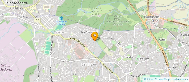 localisation de l'entreprise SCI JOHANNA  SAINT-MEDARD-EN-JALLES