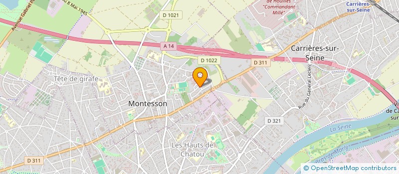 localisation de l'entreprise SCI JOHANNA SARFATI  MONTESSON