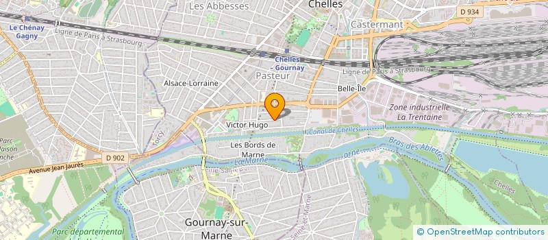 localisation de l'entreprise SCI JOHANNET  CHELLES