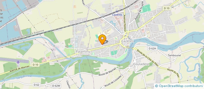 localisation de l'entreprise SCI JOHAUR  CAZERES