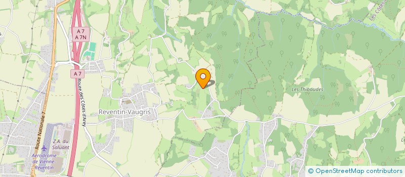 localisation de l'entreprise SCI JOHEVA  REVENTIN-VAUGRIS