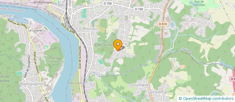 localisation de l'entreprise SCI JOHN  BOUCAU