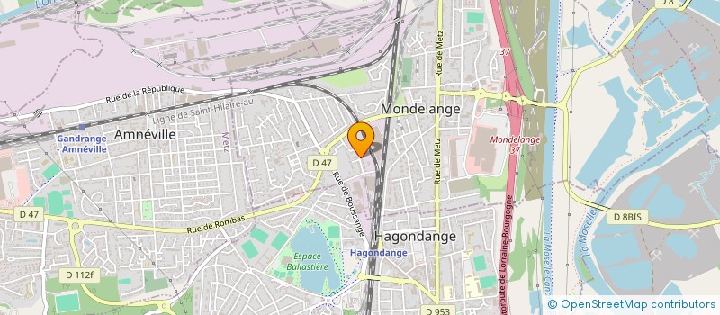 localisation de l'entreprise SCI JOHN  MONDELANGE