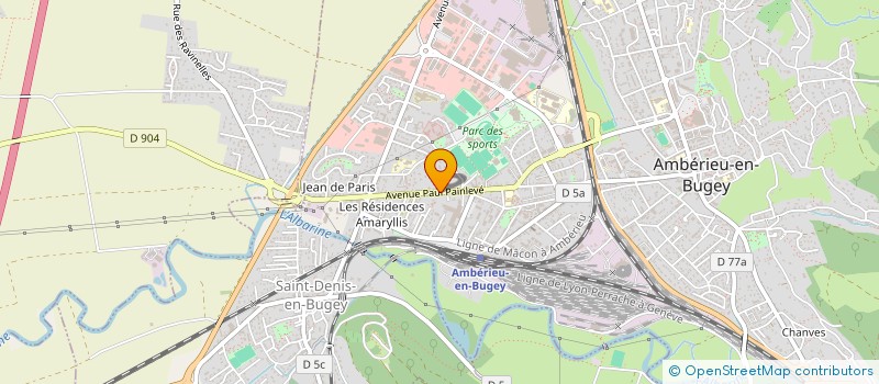 localisation de l'entreprise SCI JOHN CARPENTER  AMBERIEU-EN-BUGEY