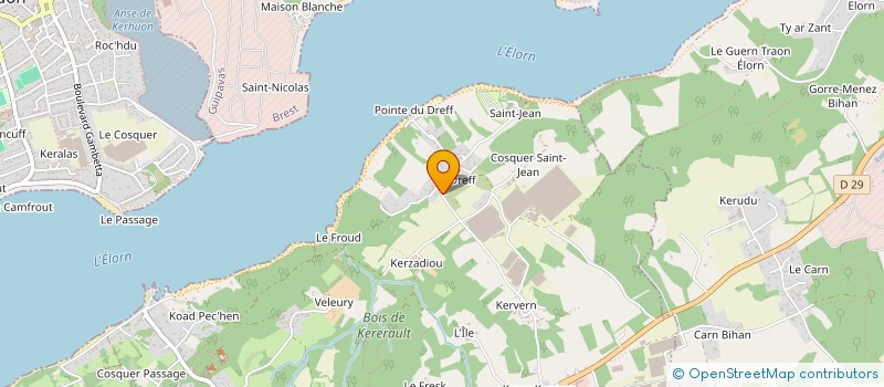 localisation de l'entreprise SCI JOHN CERISE  PLOUGASTEL-DAOULAS