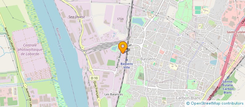 localisation de l'entreprise SCI JOHNSTON  BASSENS