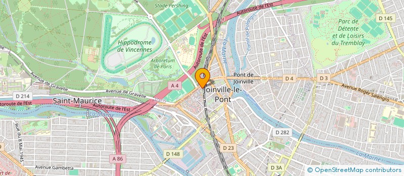 localisation de l'entreprise SCI JOINVILLE FUTURISTE à JOINVILLE-LE-PONT