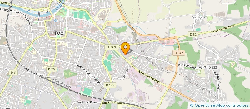 localisation de l'entreprise SCI JOJA à DAX