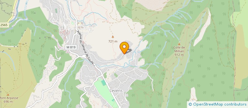 localisation de l'entreprise SCI JOJO ET NONO  LEVENS